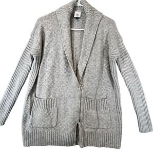 Cabi Zip Cardigan Sweater Heather Gray Fall '23 #4466 Size XS super soft